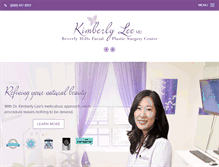 Tablet Screenshot of kimberlyleemd.com